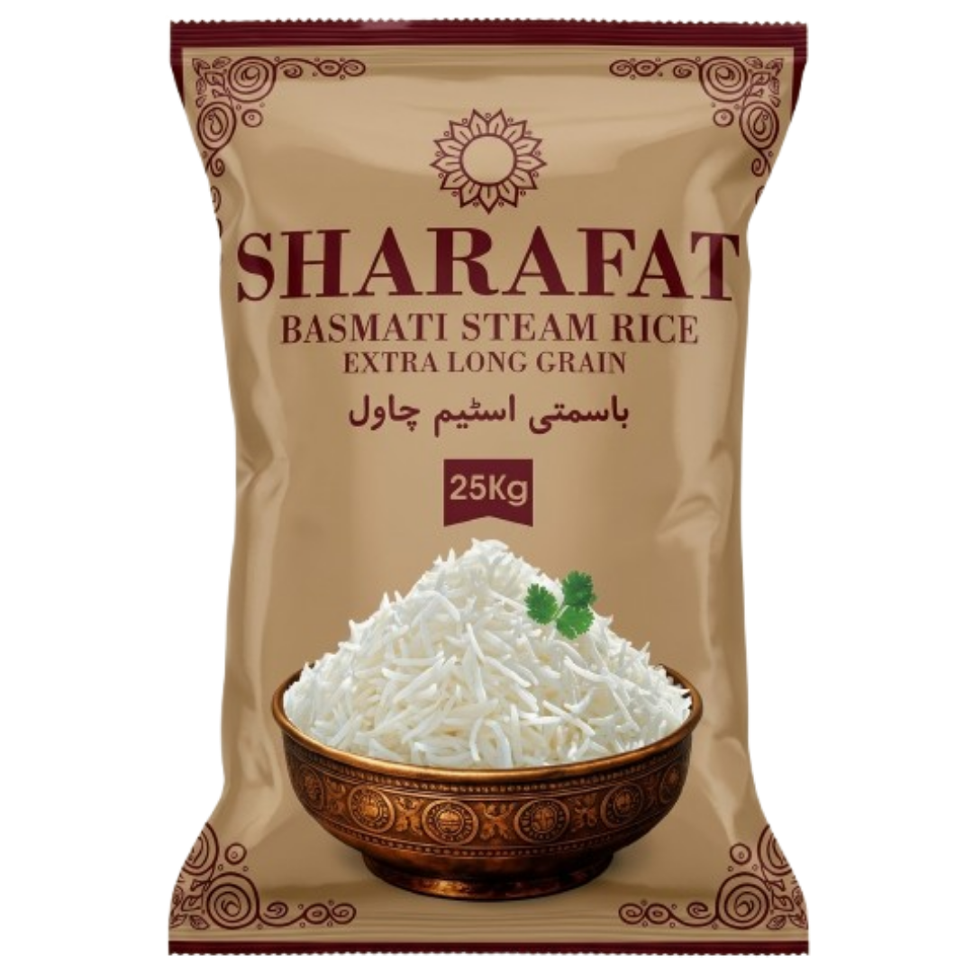 basmati steam rice extra long grain