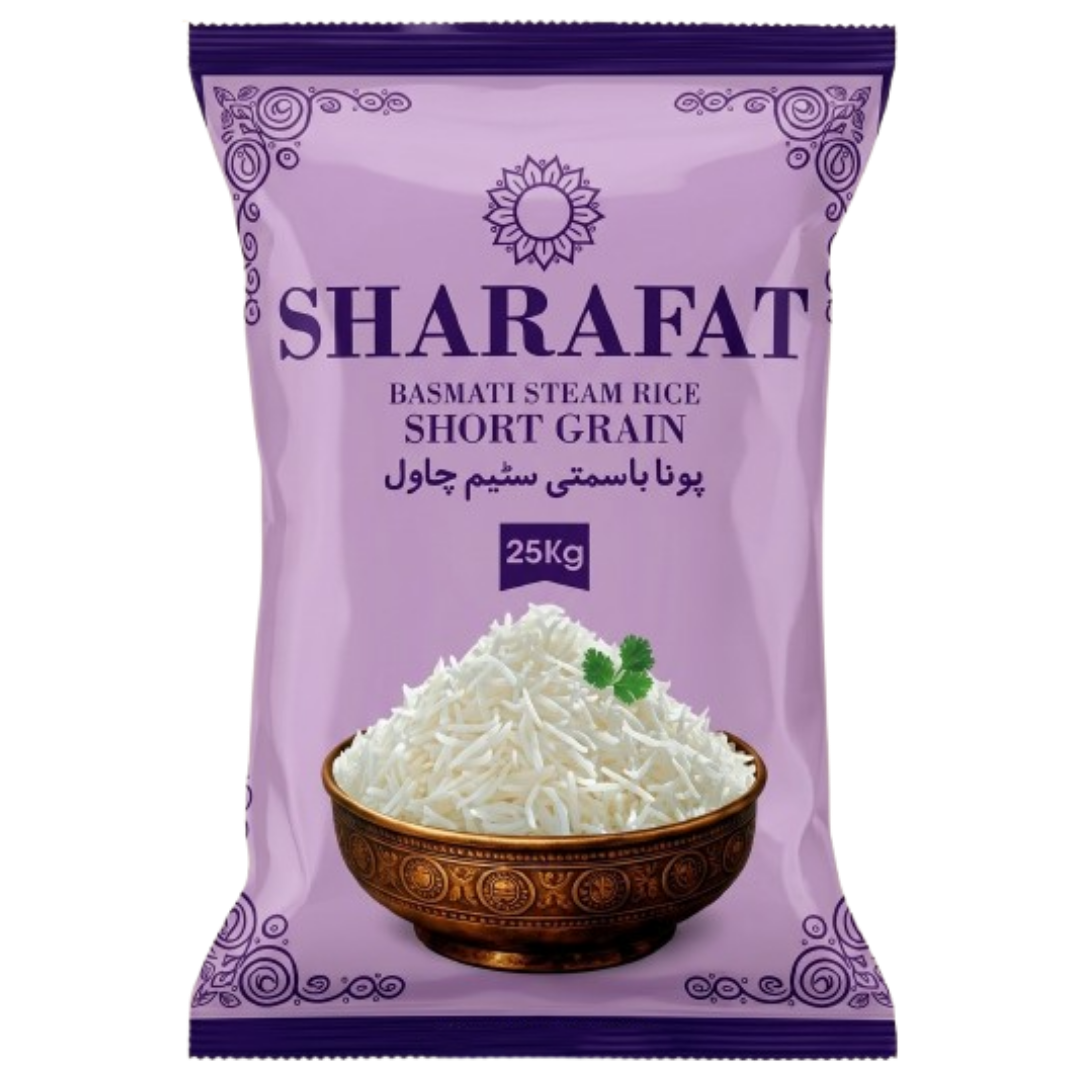 basmati steam rice short grain